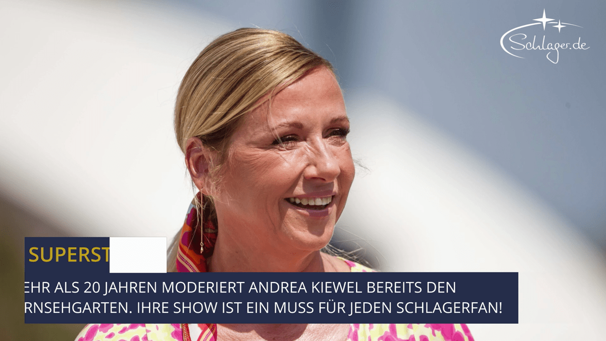 Andrea Kiewel Zdf Fernsehgarten Deutet Sie Den Abschied An Schlager De